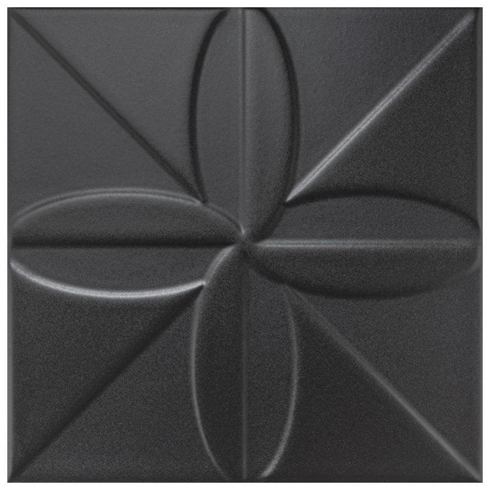 Triplex Fronteira Black 7-3/4 in. x 7-3/4 in. Ceramic Wall Take Home Tile Sample price history on PriceWatchPro