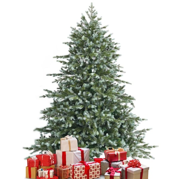 Costway 6 ft. Unlit Artificial Christmas Tree Spruce Hinged Tree CM23592 -  The Home Depot