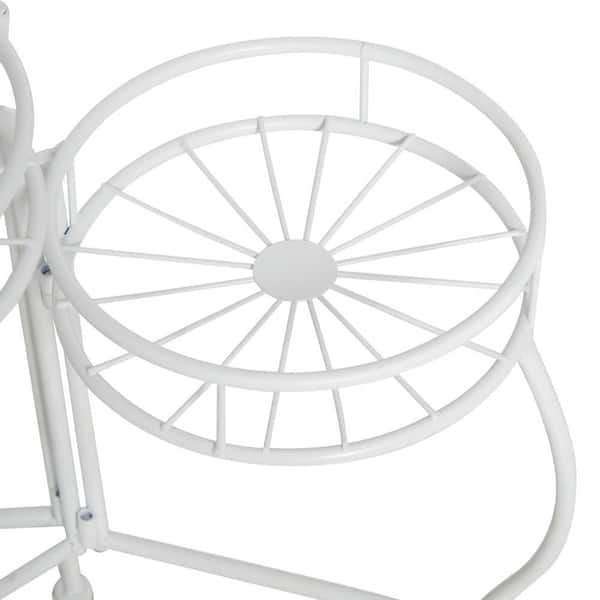 Litton Lane 21 in. White Metal Starburst Indoor Outdoor 3