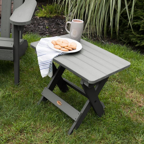 Adirondack Coastal Teak Recycled Plastic Outdoor Folding Side Table