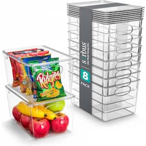 Plastic Food Storage Container with Lids (8-Pack)