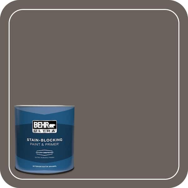 BEHR ULTRA 1 qt. #T11-8 Back Stage Extra Durable Satin Enamel Interior Paint & Primer
