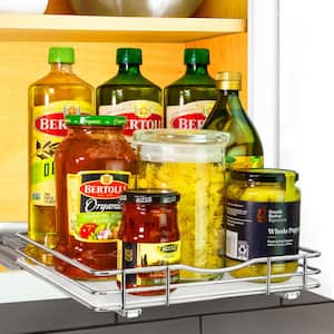 LYNK PROFESSIONAL® Expandable Organizer - Heavy Gauge Steel 4 Tier Spice  Rack Insert Tray for Spice Jars, Herbs and Seasoning - Kitchen Cabinet  Drawer