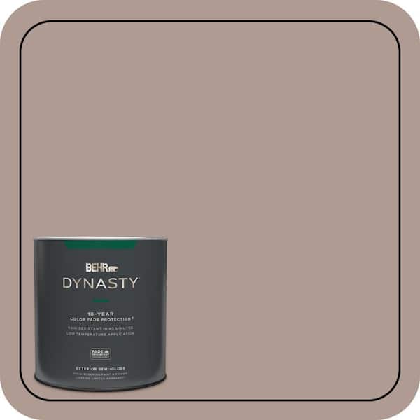 BEHR DYNASTY 1 qt. #N170-4 Coffee with Cream Semi-Gloss Enamel Exterior Stain-Blocking Paint & Primer