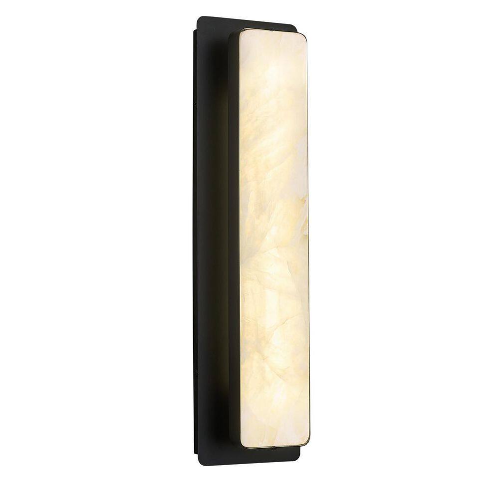 Home Lighting 19.69 in. 1 Light Black Alabaster Modern LED Sconce Wall Lights for Bedroom Living Room(1-Pack) price history on PriceWatchPro