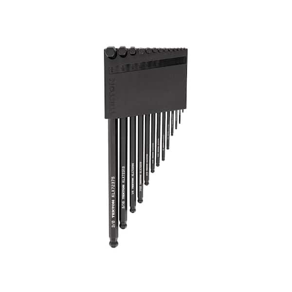 TEKTON Ball End Hex L- Key Set with Holder, 13-Piece (0.050-3/8 in.)