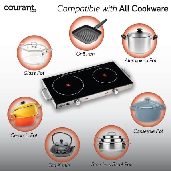 Courant Ceramic Glass 15x24 Warming Tray : Target