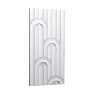 1/2 in. D x 9-7/8 in. W x 78-3/4 in. L Valley Loop Primed White Polyurethane 3D Wall Covering Panel Moulding (1-Pack)