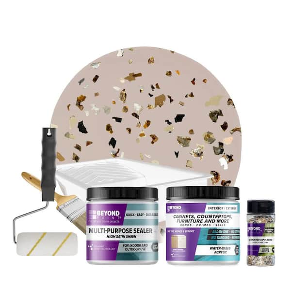 BEYOND PAINT Sand Countertop Kit and Oxford Bronze Flecks