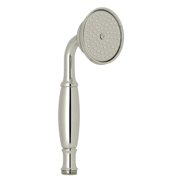 1-Spray Wall Mount Handheld Shower Head 1.8 GPM in Polished Nickel