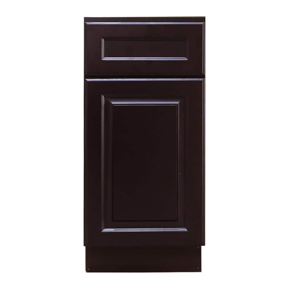 LaPort Assembled 18 in. x 34.5 in. x 24 in. Base Cabinet with 1 Door and 1 Drawer in Dark Espresso price history on PriceWatchPro