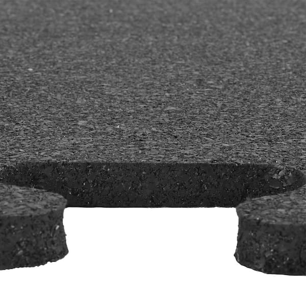 Greatmats GMats Black 48 in. W x 120 in. L Rolled Rubber Gym Exercise  Flooring Roll (40 sq. ft.) RR410BLK - The Home Depot