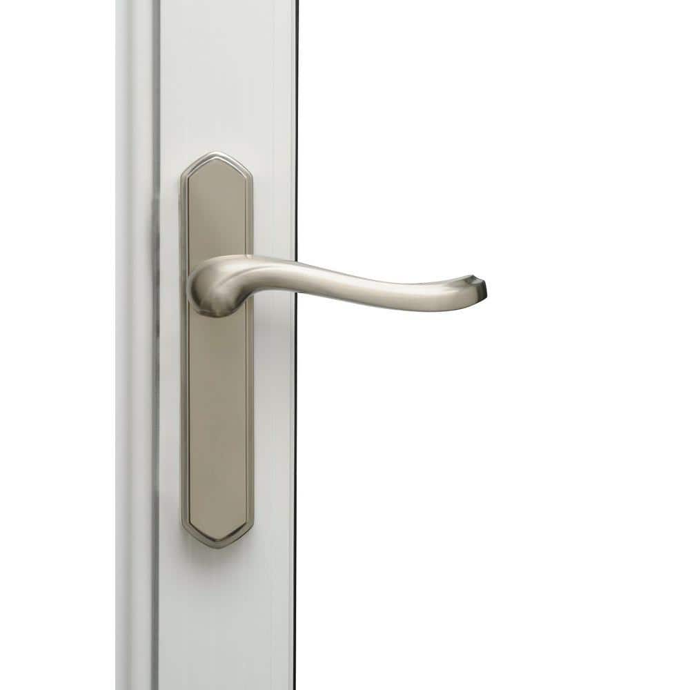 Satin Nickel Brass Surface Mount Door Latch Set