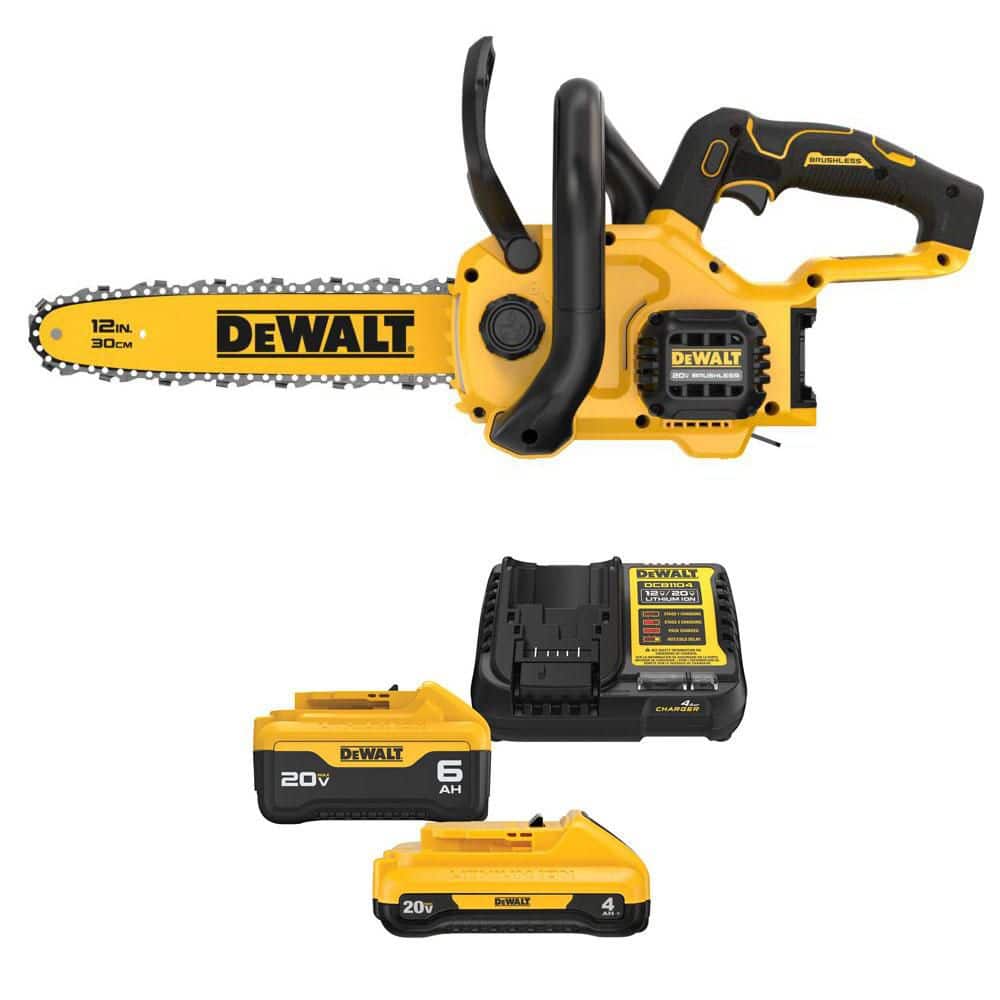 20V MAX Lithium-Ion 12 in. Brushless Cordless Battery Powered Chainsaw with 20V MAX 6Ah and 4Ah Batteries and Charger price history on PriceWatchPro