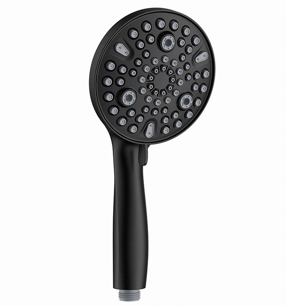Matte Black Multi-Function Handheld Shower Head with Filter and Wall Mount