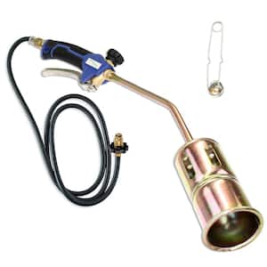320,000 BTU Propane Torch Steel Nozzle with Turbo Blast Trigger and Flow Valve