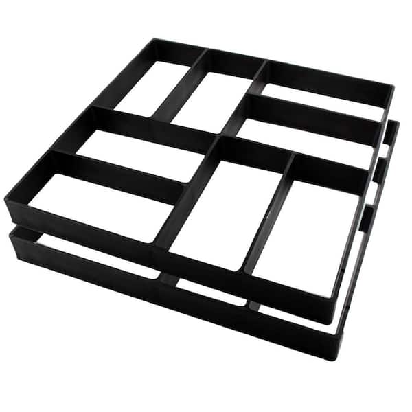 15.7x15.7x1.57 Concrete Molds Stepping Stone Path Maker DIY Garden Yard Patio Walkway Paver 2-Pack