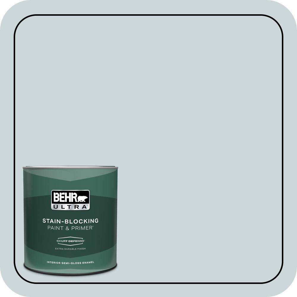 1 qt. #740E-2 Misty Surf Extra Durable Semi-Gloss Enamel Interior Paint & Primer price history on PriceWatchPro