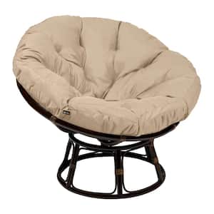 Montlake 52 in. Dia Antique Beige Water-Resistant Outdoor Lounge Papasan Cushion
