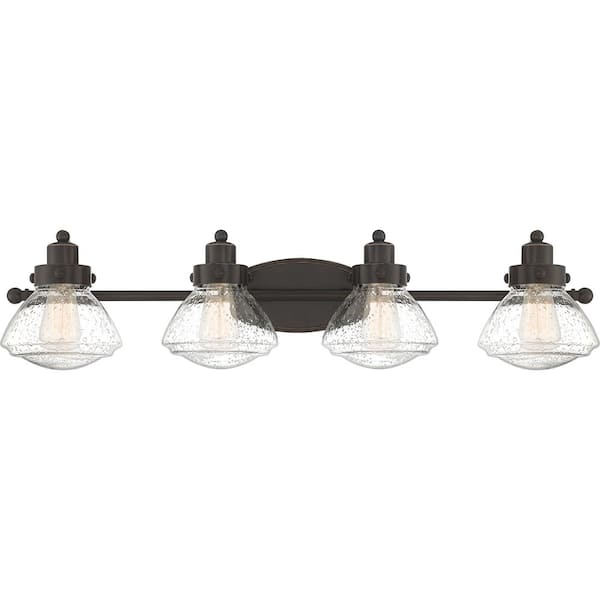 Quoizel Scholar 4-Light Palladian Bronze Vanity Light