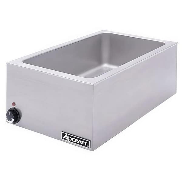 Adcraft Stainless Steel Full Size 4-Liter Buffet Server Food Warmer