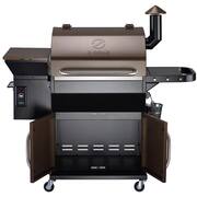 1060 sq. in. Pellet Grill and Smoker with cabinet storage, Bronze