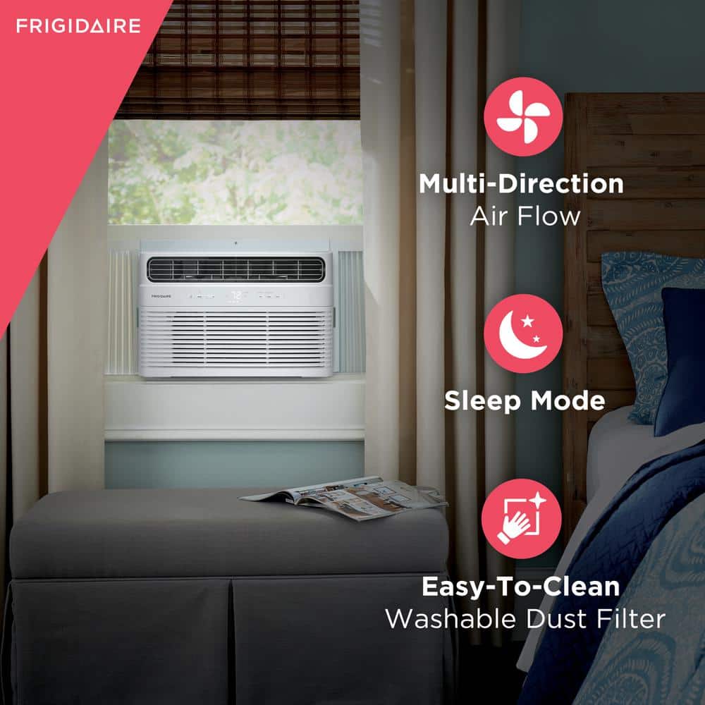 White 12,000 BTU Window Air Conditioner with Remote