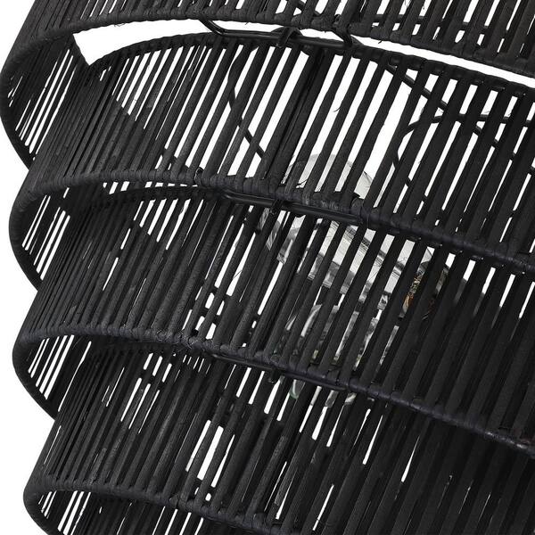 TRUE FINE Piersan 26 in. 5-Light Black Modern Bohemian