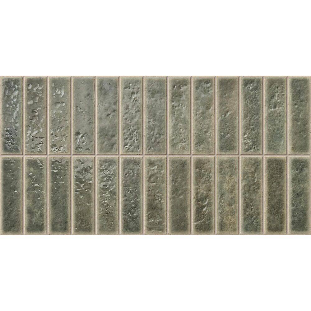 Spanish Villora Green 12 in. x 24 in. Glazed Zellige Look Porcelain Wall Tile (5-Pieces, 10.76 sq. ft. /Case) price history on PriceWatchPro