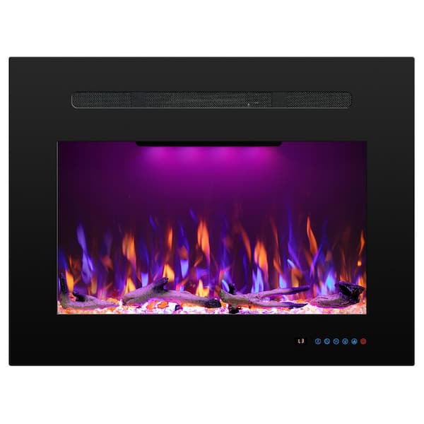 35 in. Electric Fireplace with Direct Vent, Fireplace Insert, Thermostat