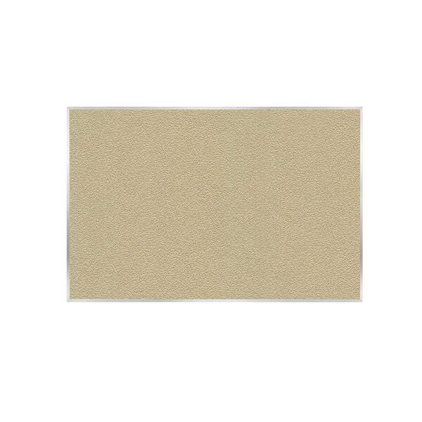 ghent Vinyl 48 in. x 72 in. Bulletin Board with Aluminum Frame, Caramel