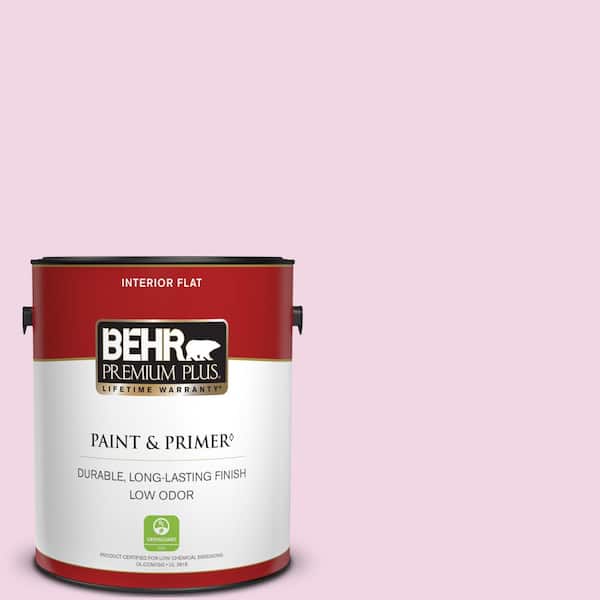 BEHR PREMIUM PLUS 1 gal. #680A-1 Candy Tuft Flat Low Odor Interior Paint & Primer