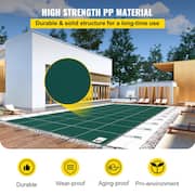 16 ft. x 32 ft. Rectangle In-Ground Child Safety Pool Covers Pool Safety Cover for Swimming