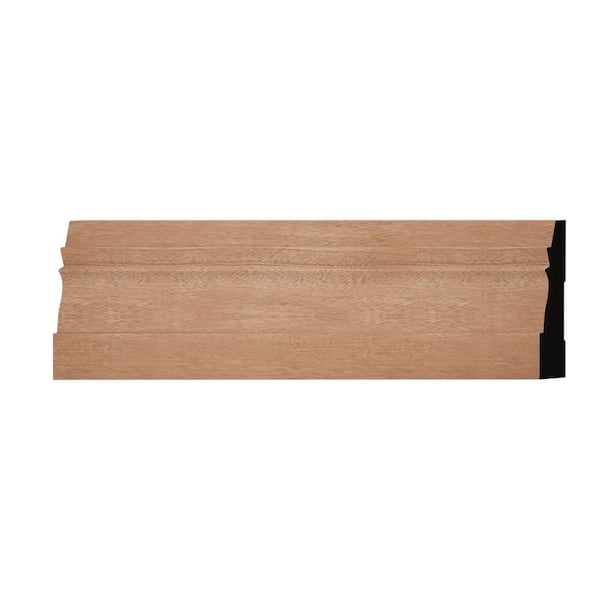 Ekena Millwork WM631 0.56 in. D x 3.25 in. W x 6 in. L Wood (Sapele) Baseboard Moulding Sample