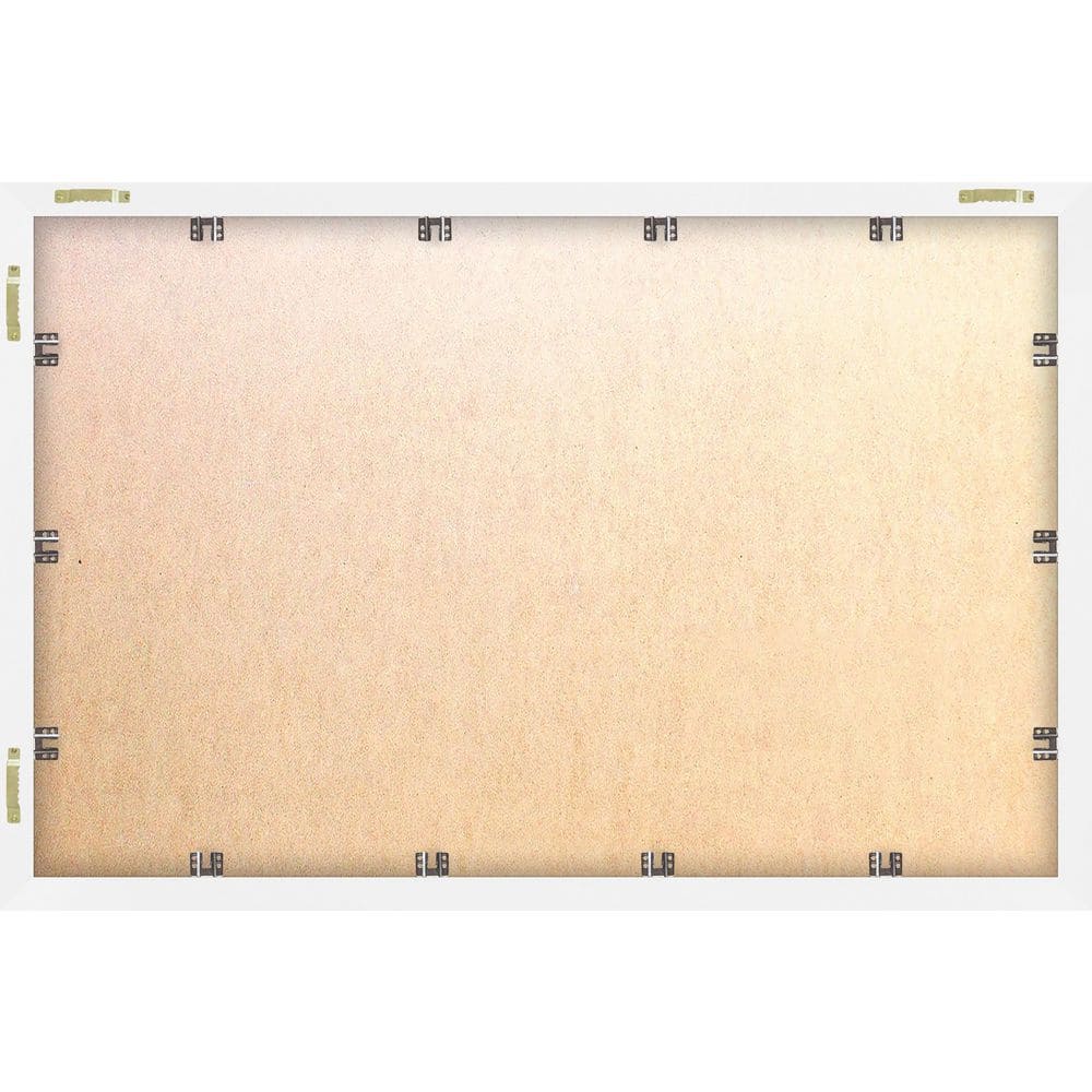Green Patterned Pots Framed Canvas Print, 8" x 12"