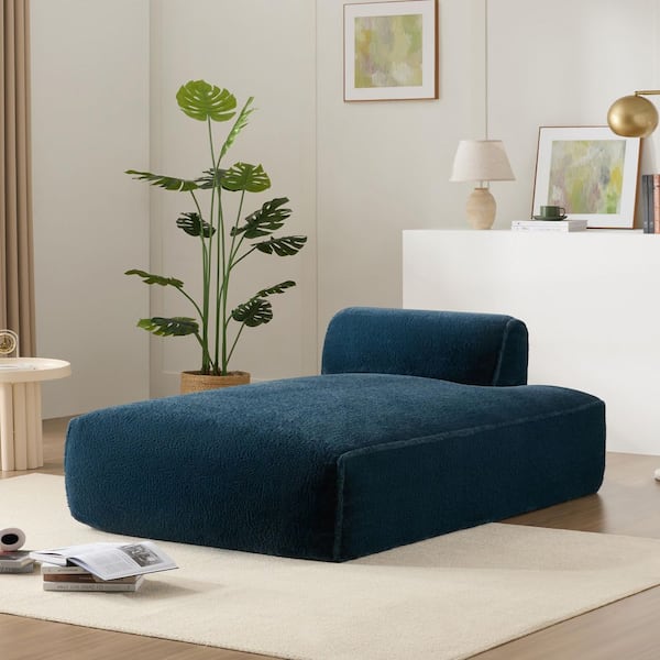 45 in. W Dark Blue Fabric Twin Size Sofa Bed,Compressed and No Assembly Required