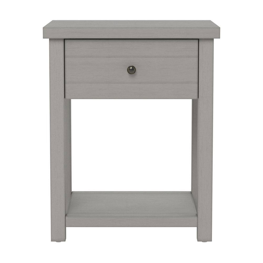 Harmony Gray Oak Rectangular Accent Table with Storage