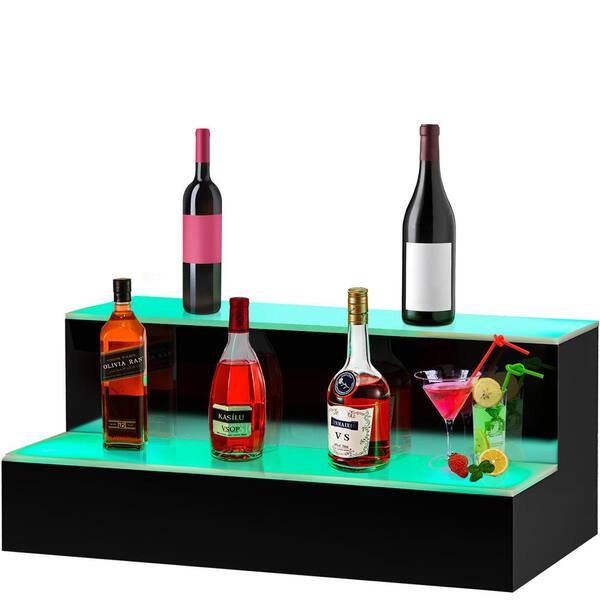 1 Tier SOLD OUT Liquor Bottle Display Stand Bar Step Back Glowing Decor 