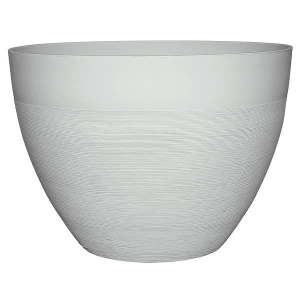 Decatur 22 in. Blanc de Blanc Resin Planter Pot