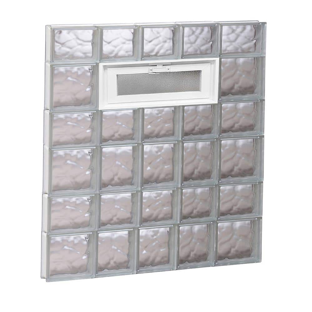 32.75 in. x 40.5 in. x 3.125 in. Frameless Wave Pattern Vented Glass Block Window price history on PriceWatchPro