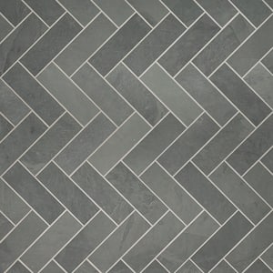 Montauk Blue 4 in. x 12 in. Gauged Slate Floor and Blue Subway Tile (4.95 sq. ft./Case)