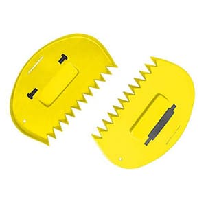 Leaf Scoop for Small Piles of Leaves, Bright Yellow r(Box of 3)