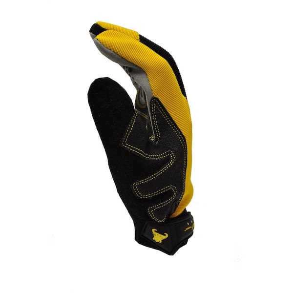 G & F 1089XL Hyper Grip Non-Slip High-Performance Mechanics Work Gloves, Driving Gloves, X-Large, Yellow