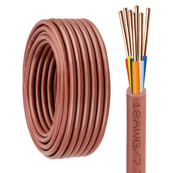 Vrbgify 10FT 18/7 Solid Copper Thermostat Wire, CL2, ETL Complied, for ...