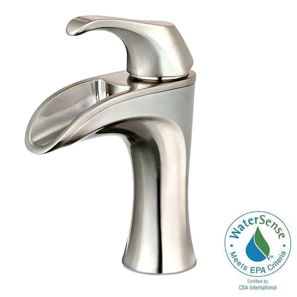 Pfister Brea 4 in. Centerset Single-Handle Bathroom Faucet in Brushed Nickel