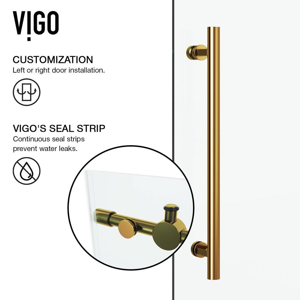 Winslow 46" W x 34" D x 74" H Sliding Frameless Shower Enclosure with 3/8Clear Glass