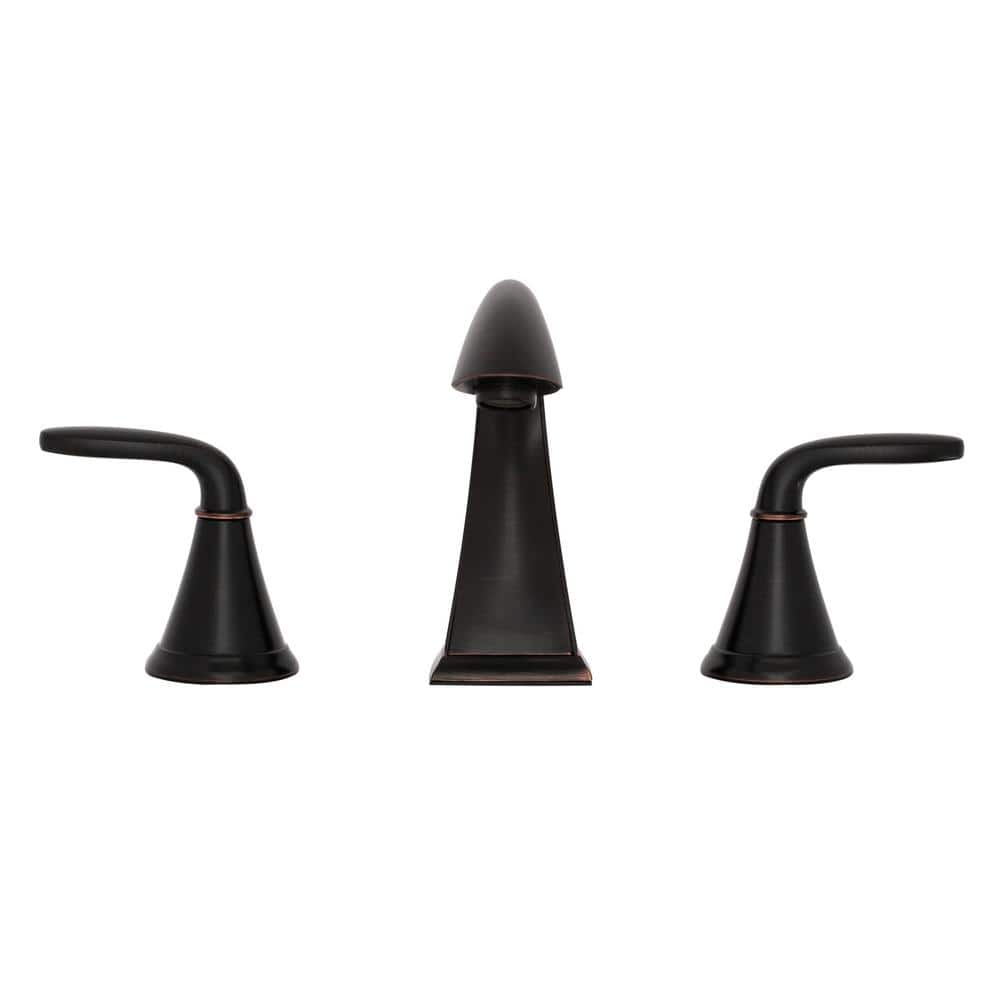 Tuscan Bronze 8-Inch Widespread 2-Handle Bathroom Faucet