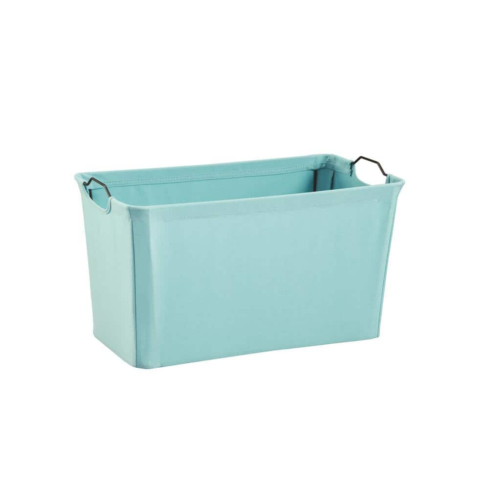 ClosetMaid 19.5 in. x 11 in. Aqua Wire Framed Fabric Bin