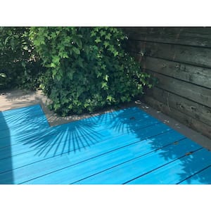 UltraShield Naturale Cortes 1 in. x 6 in. x 8 ft. Caribbean Blue Solid Composite Decking Board
