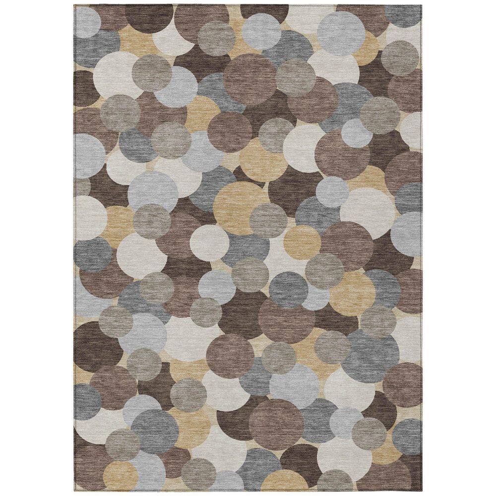 Chantille Machine Washable Indoor/Outdoor Abstract ACN2450 Chocolate 3 ft. x 5 ft. Area Rug price history on PriceWatchPro